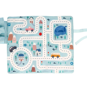 Juego Mantel con Circuito Azul + 3 Coches