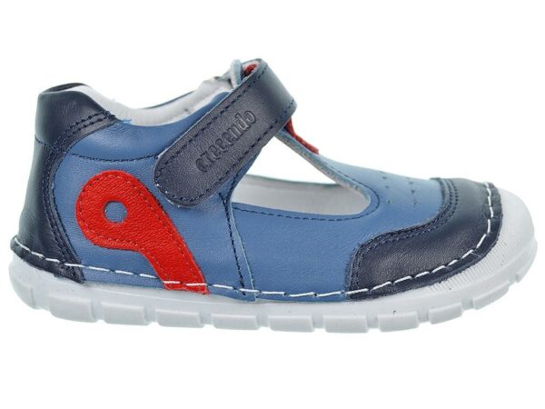 Sandalias azul marino de piel CRECENDO