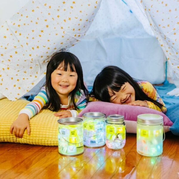 GloPals Cubos luz PARTY lila (set 4 ud.) - Imagen 4