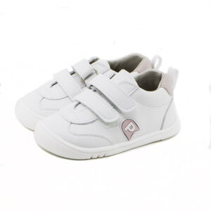 Deportivo vegano blanco combinado rosa Piruflex