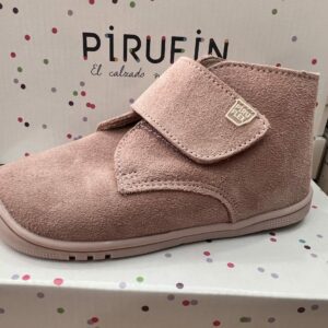 Zapato Piel Serraje Rosa Piruflex