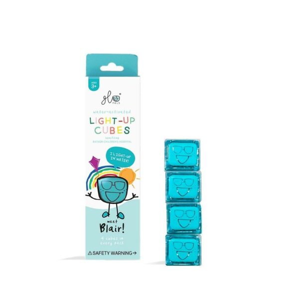 GloPals Cubos luz PARTY azul (set 4 ud.)