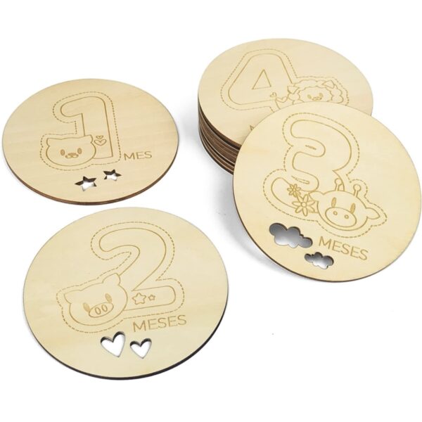 Set 12 Tarjetas Cumplemeses