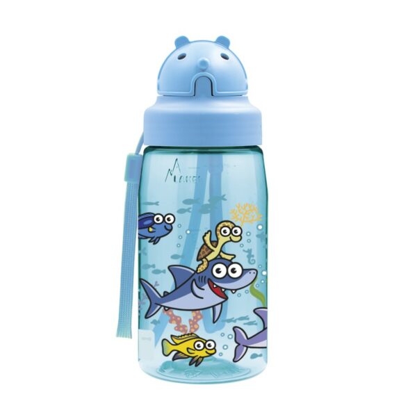 Botella SEA FRIENDS de tritan 450 ml con pajita de Laken