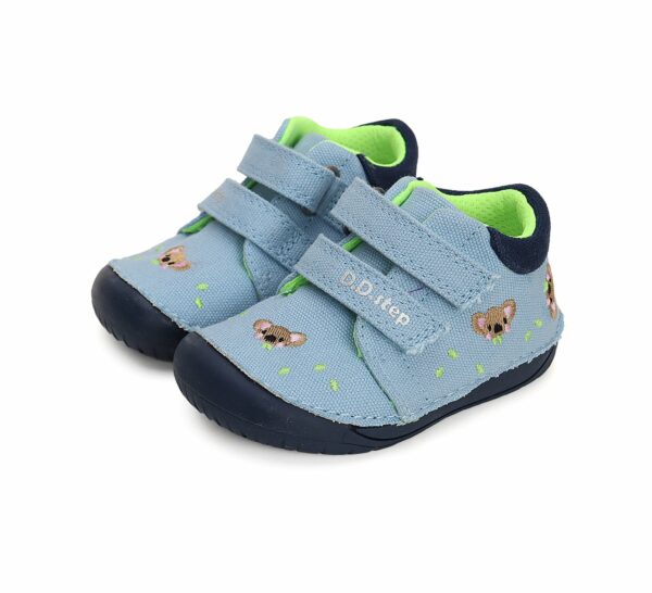 Zapatos KOALA de lona celeste oscuro de D.D.STEP