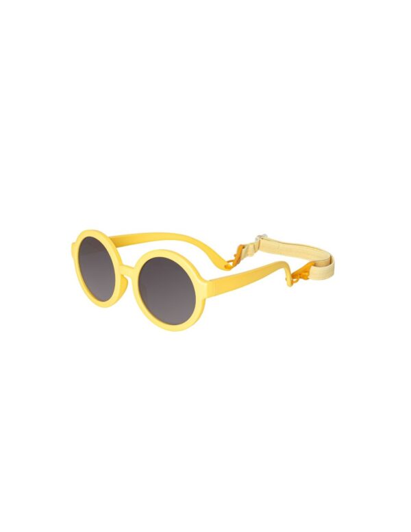 Gafas de sol amarillas redondas para bebés 1-2 años