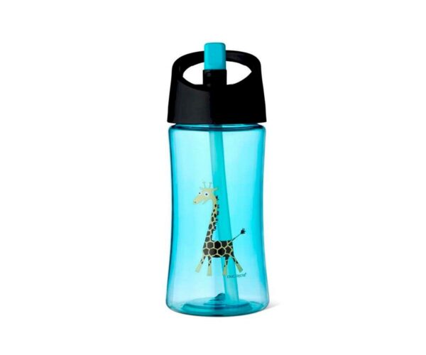 Botella Tritán 350ml Jirafa Turquesa