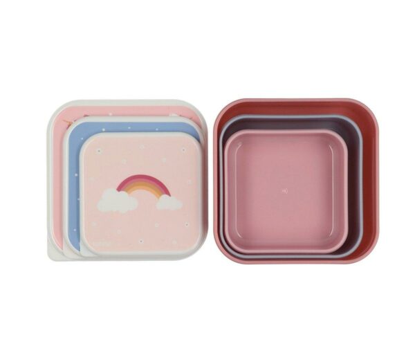 3 Cajas Almuerzo Magical Unicorn Tutete - Imagen 2
