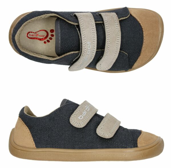 Deportivas Respetuosos de lona ELF DENVER gris-crema 3F BAR3FOOT