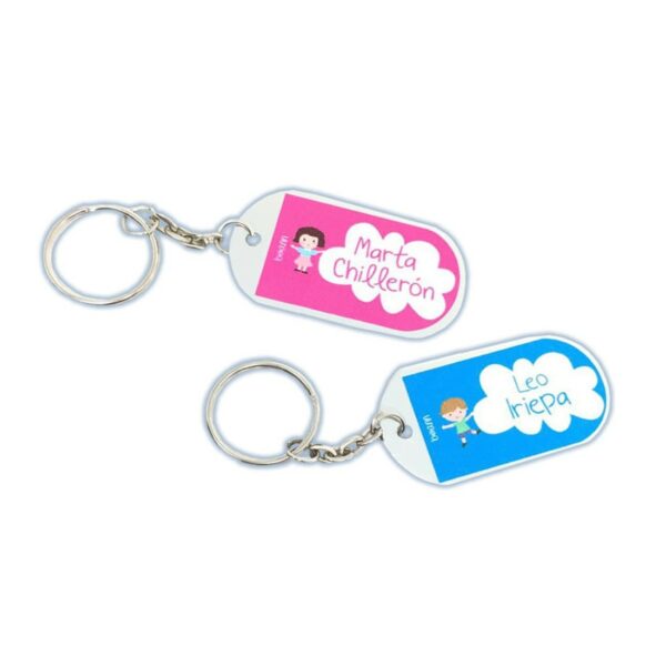 Llavero Chapa con Nombre Personalizado
