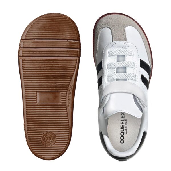 Deportivas Samba Respetuosa Niños Velcro Negras Coqueflex - Imagen 2