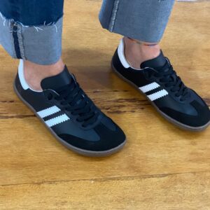 Deportivas Samba Respetuosas Adultos Negras y Blanca Coqueflex