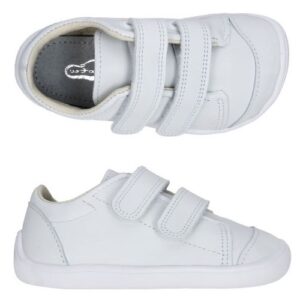 Deportivas blancas respetuoso de piel modelo ELF WALKER de Bar3foot