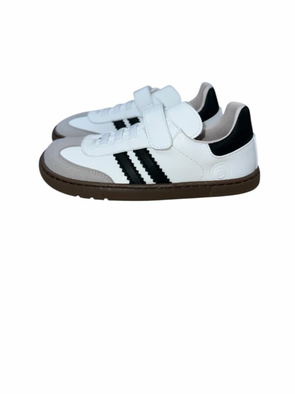 Deportivas Samba Respetuosa Niños con Velcro blancas y negras Coqueflex - Imagen 2