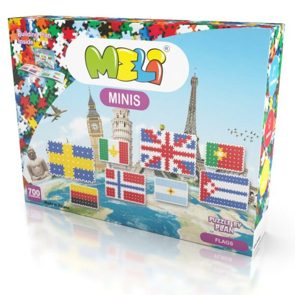Bloques MELI Minis Tematic de Banderas del Mundo