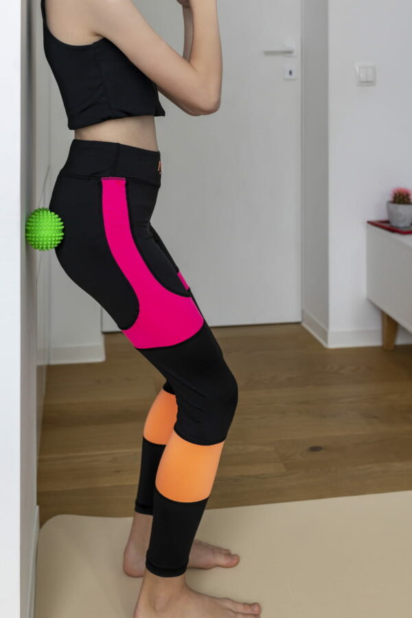 Rodillo para masaje y rehabilitación, duoball 15,5 cm, rojo - Imagen 6