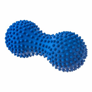 Rodillo para Masaje con Forma de Hueso y Púas o Pinchitos Azul