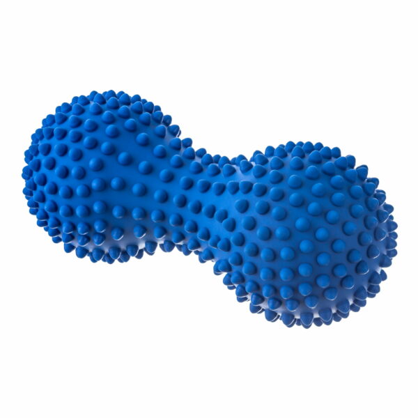 Rodillo para Masaje con Forma de Hueso y Púas o Pinchitos Azul