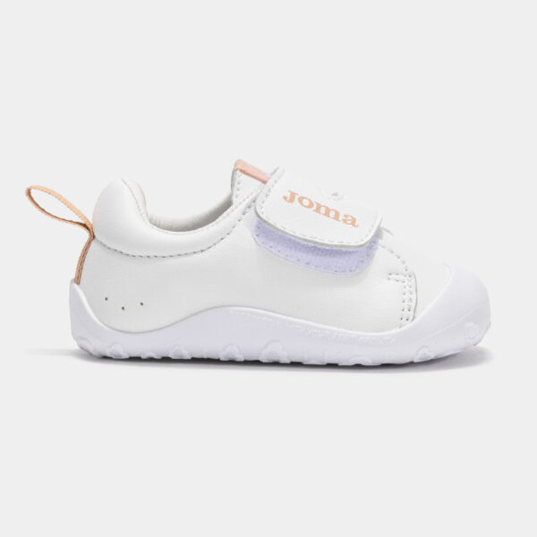 Deportiva Joma Respetuosas para Bebé Blancas y Rosas Velcro Casual Teddy Baby - Imagen 3