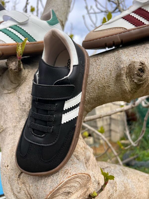 Deportivas Samba Respetuosa Niños Velcro Negras Coqueflex