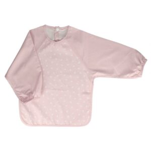 Babero con Mangas Leaves Pink Tutete