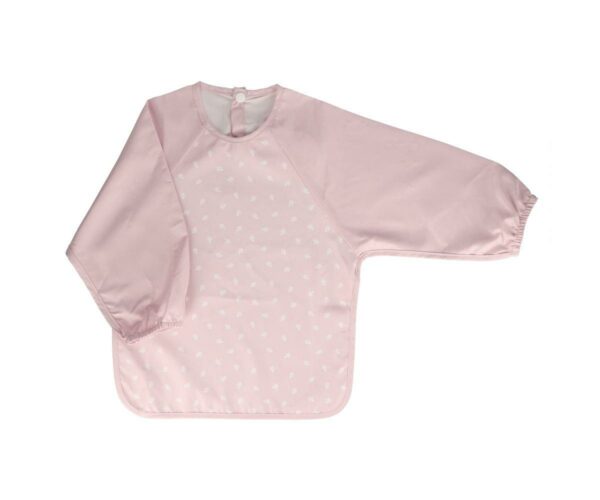 Babero con Mangas Leaves Pink Tutete