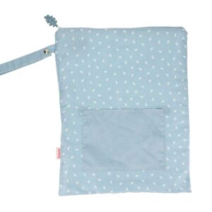 Bolsa Impermeable Grande  Leaves Blue Tutete