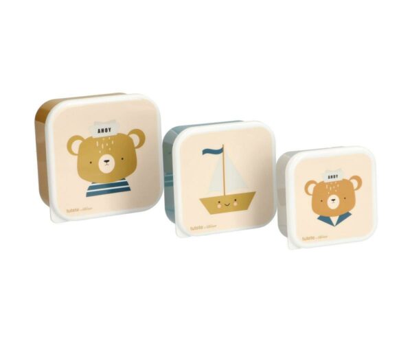 3 Cajas Almuerzo Simon Bear Tutete