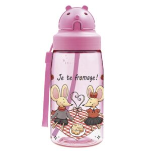 Botella FROMAGE de tritan 450 ml con pajita de Laken