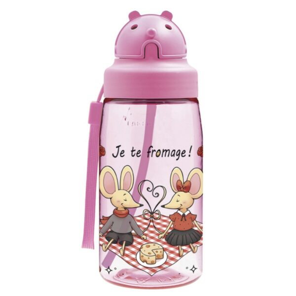 Botella FROMAGE de tritan 450 ml con pajita de Laken