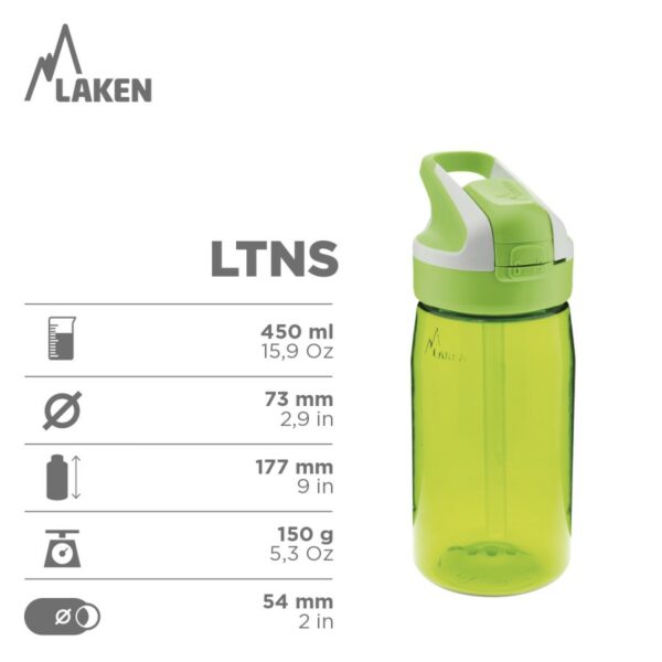 Botella DIOSA TIERRA GAIA de Tritan 450 ml con Tapón Summit de Laken - Imagen 2
