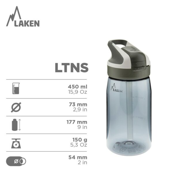 Botella ANIMAL CAMPING de Tritan 450 ml con Tapón Summit de Laken - Imagen 2