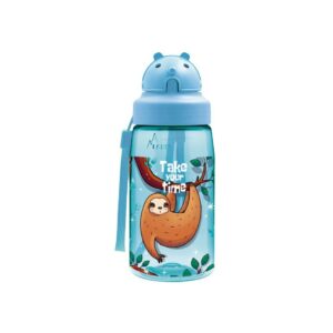 Botella LAZY de tritan 450 ml con pajita de Laken