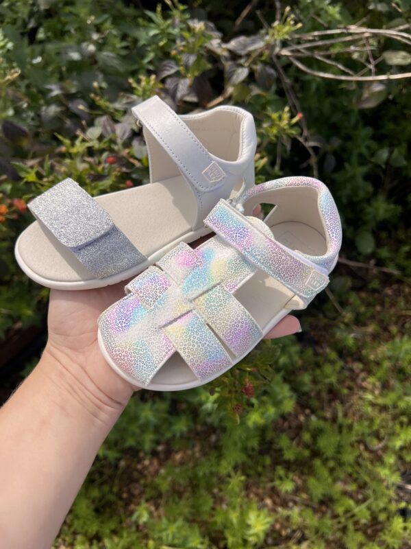 Sandalias Respetuosas Niñas Verano con Brillo y Purpurina de Piruflex