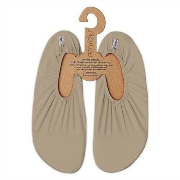 Zapatilla Antideslizante SLIP STOP Adultos de color arena