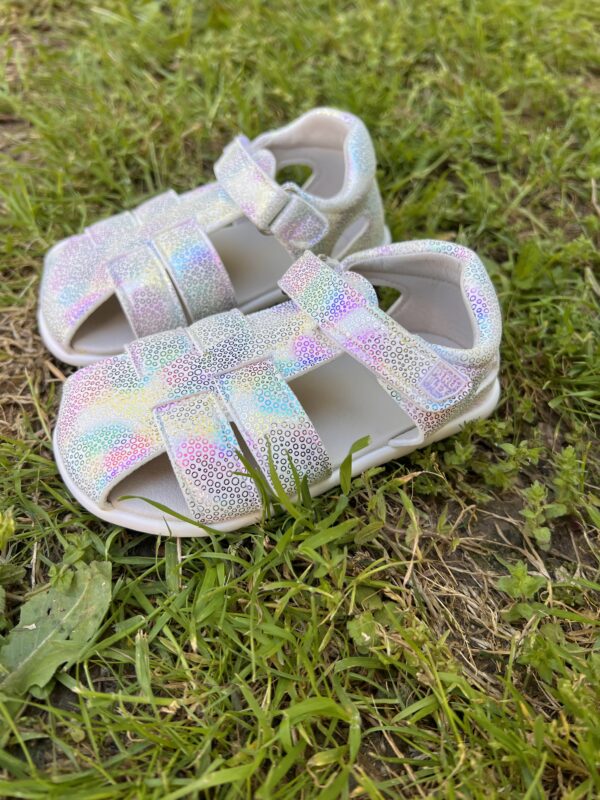 Sandalias cangrejeras celestino blanco de Piruflex