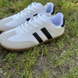 Deportivas respetuosas Samba blancas con detalle negro de adultos