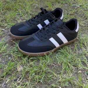 Deportivas respetuosas Samba negras con detalle blanco de adultos