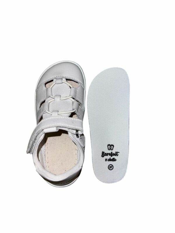 Sandalias cerradas barefoot Dubai blancas de Chetto - Imagen 5