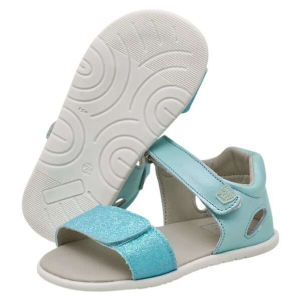 Sandalias perladas con tira turquesa de Piruflex - Imagen 3
