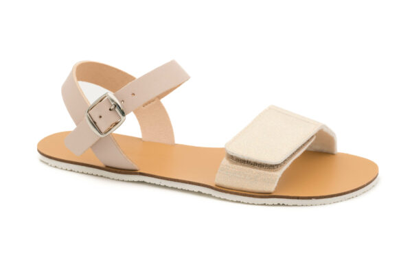 Sandalias de Microfibra Colima Nude Brillo de Coqueflex