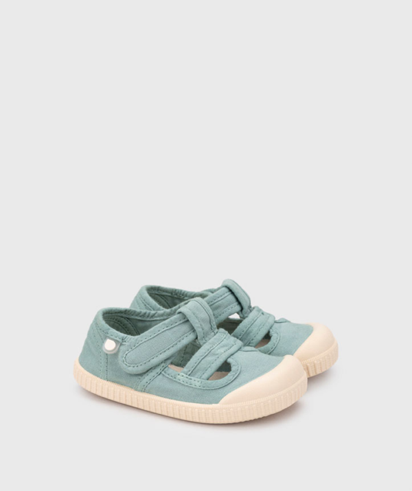 Sandalias de lona BERRI BRF de color matcha de Igor
