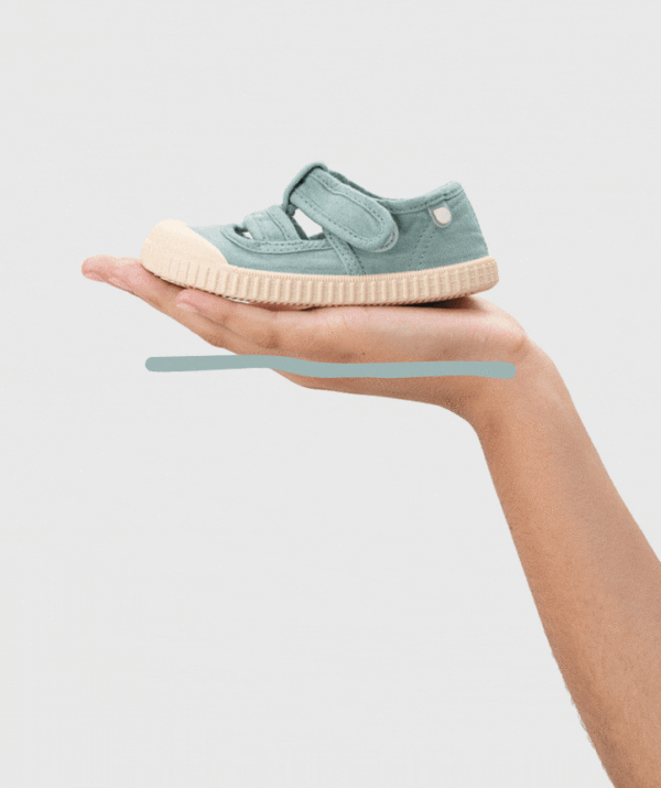 Sandalias de lona BERRI BRF de color matcha de Igor - Imagen 6