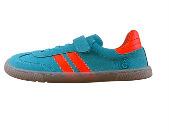 Zapatillas Coqueflex Barefoot Niños Turquesa y Naranja