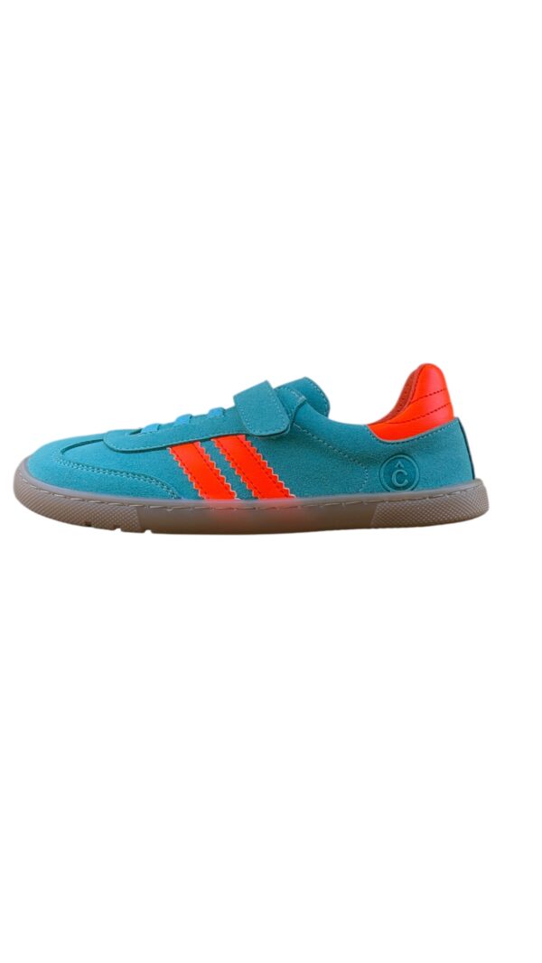 Zapatillas Coqueflex Barefoot Niños Turquesa y Naranja