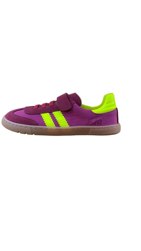 Deportivas CEREZA NYLON Samba Respetuosa Niños Velcro Coqueflex
