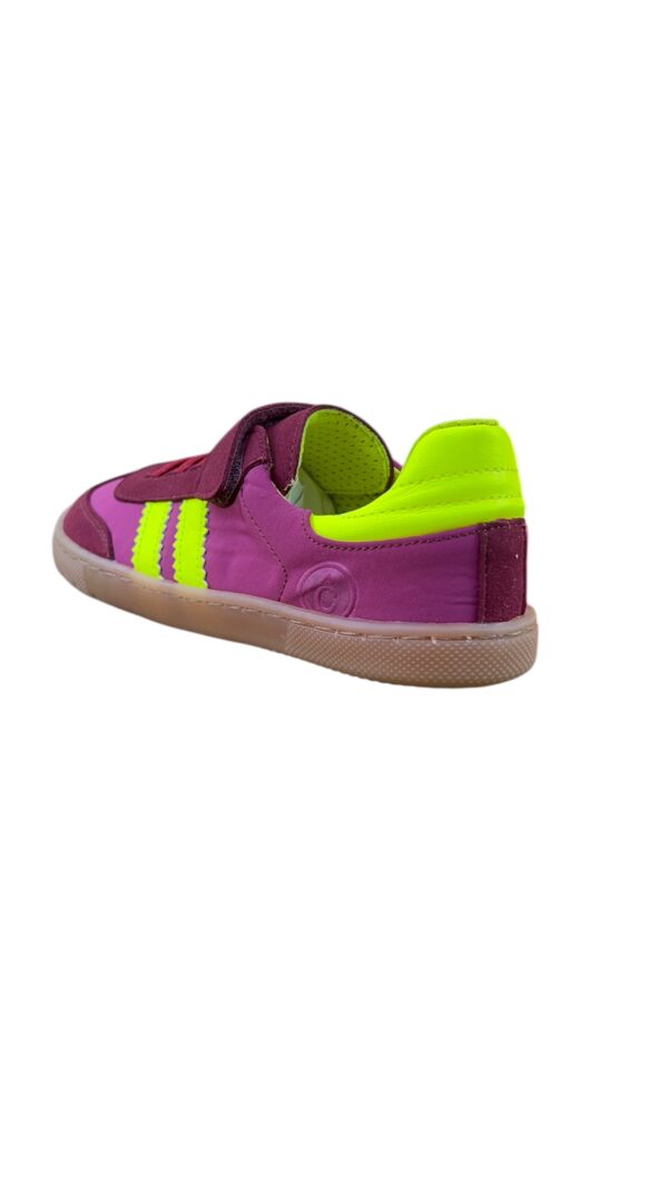 Deportivas CEREZA NYLON Samba Respetuosa Niños Velcro Coqueflex - Imagen 2