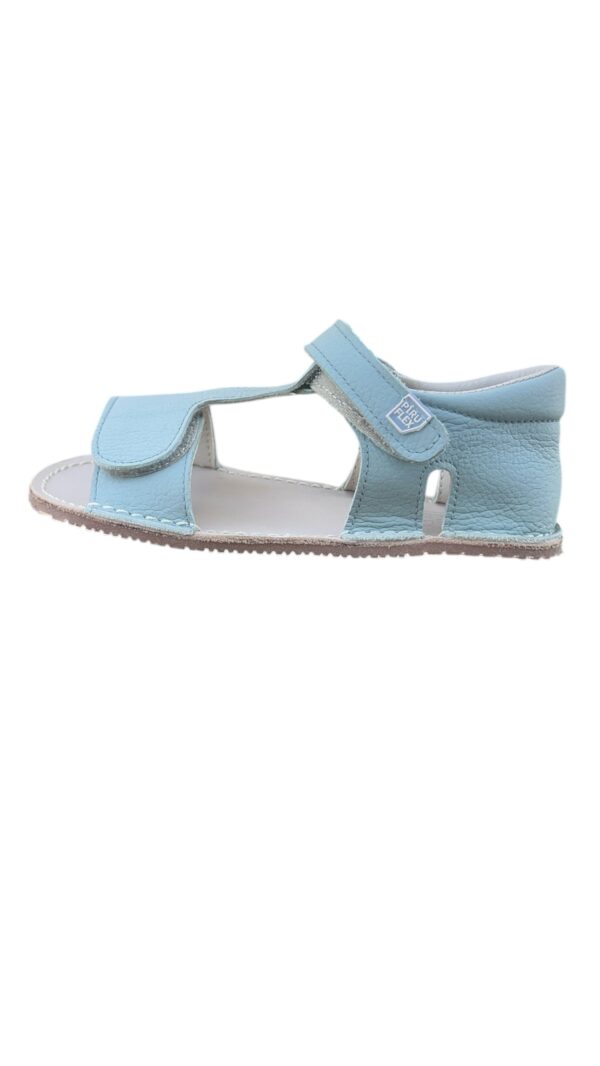 Sandalias doble velcro aguamarina de piel de Piruflex