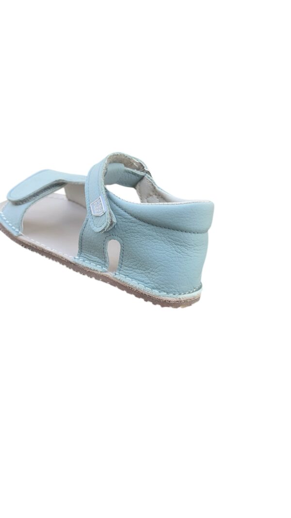 Sandalias doble velcro aguamarina de piel de Piruflex - Imagen 4