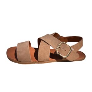 Sandalias barefoot Serraje Camello de Vivant